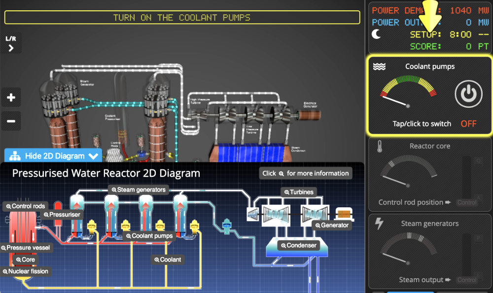 Virtueller Rundgang und Kernkraftwerkssimulator