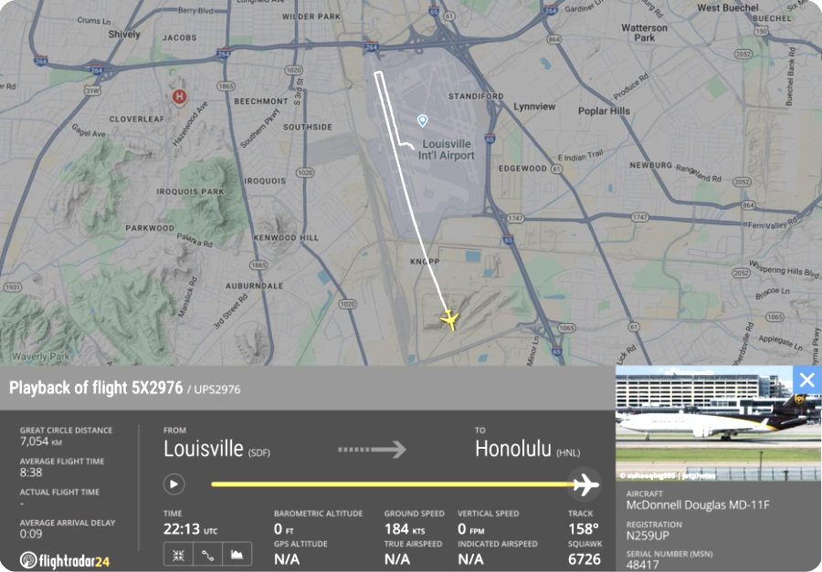 Updates: Cargo MD-11 Crash nahe Louisville